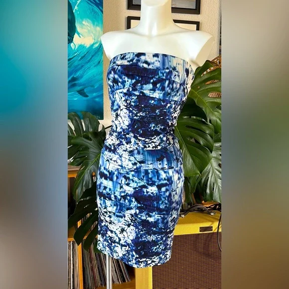 nicole miller strapless cocktail dress Nicole Miller | Dresses | Nicole Miller Atelier Strapless Cocktail Dress
